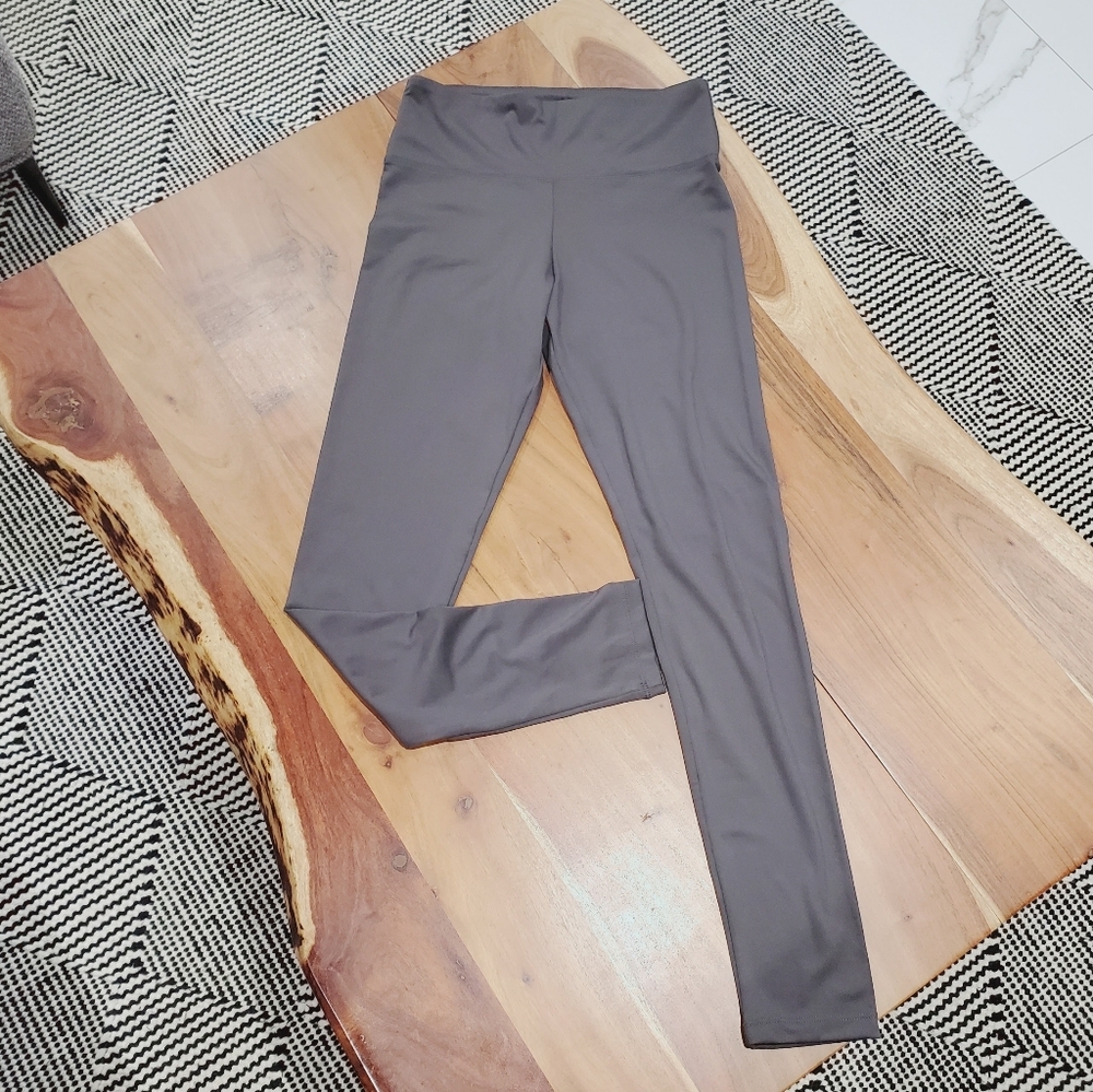 Black Bow High Rise Grey Leggings- M